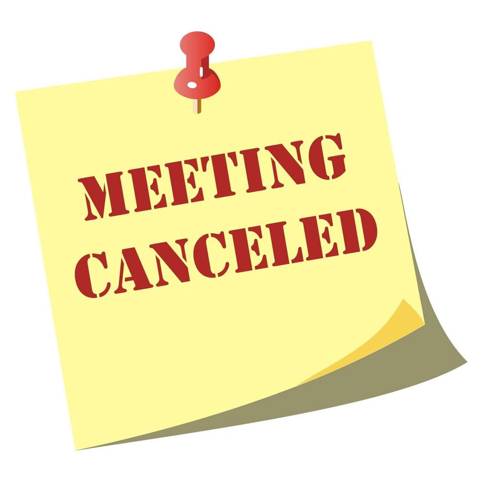 Meeting Canceled